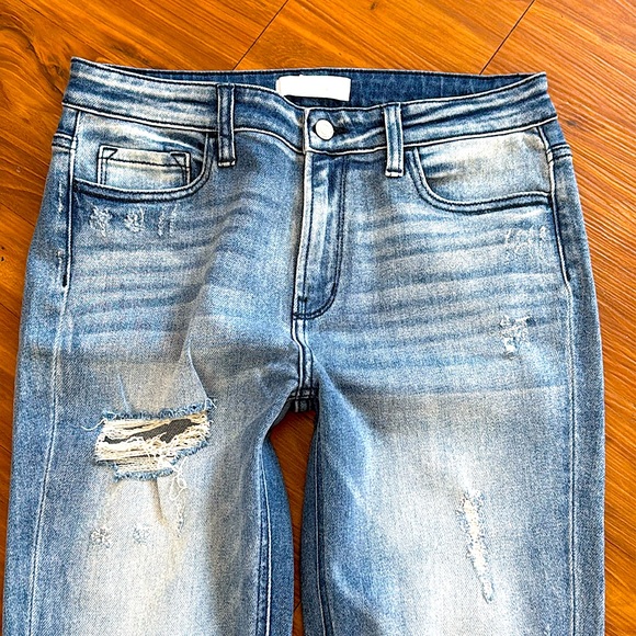 ☃️BOGO50%☃️ 🆕💙VERVET: Mid Rise Distressed Ankle Skinny Jeans 11/30 - Picture 5 of 9